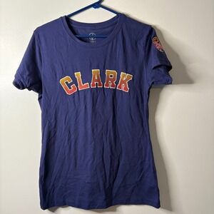 FISLL WNBA Clark 22 Indiana Fever 22 T Shirt Women's M/D Navy Blue NWT